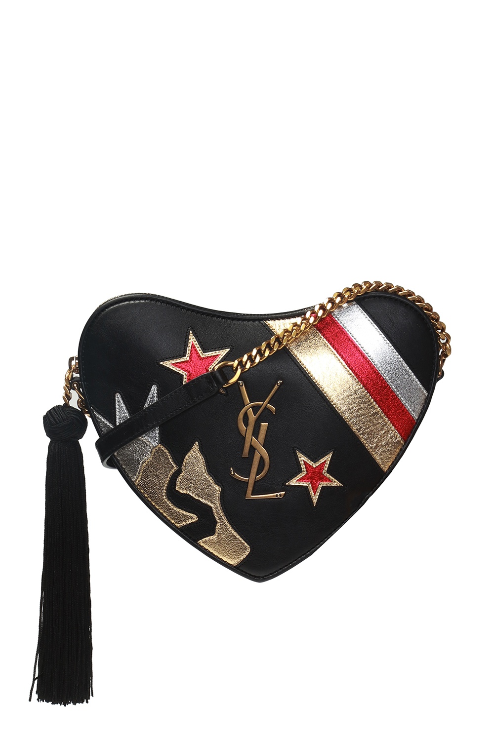 Saint laurent heart shaped on sale bag